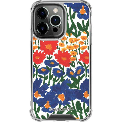 Bouffants and Broken Hearts Wild Garden 4 iPhone 14 Pro Clear Case